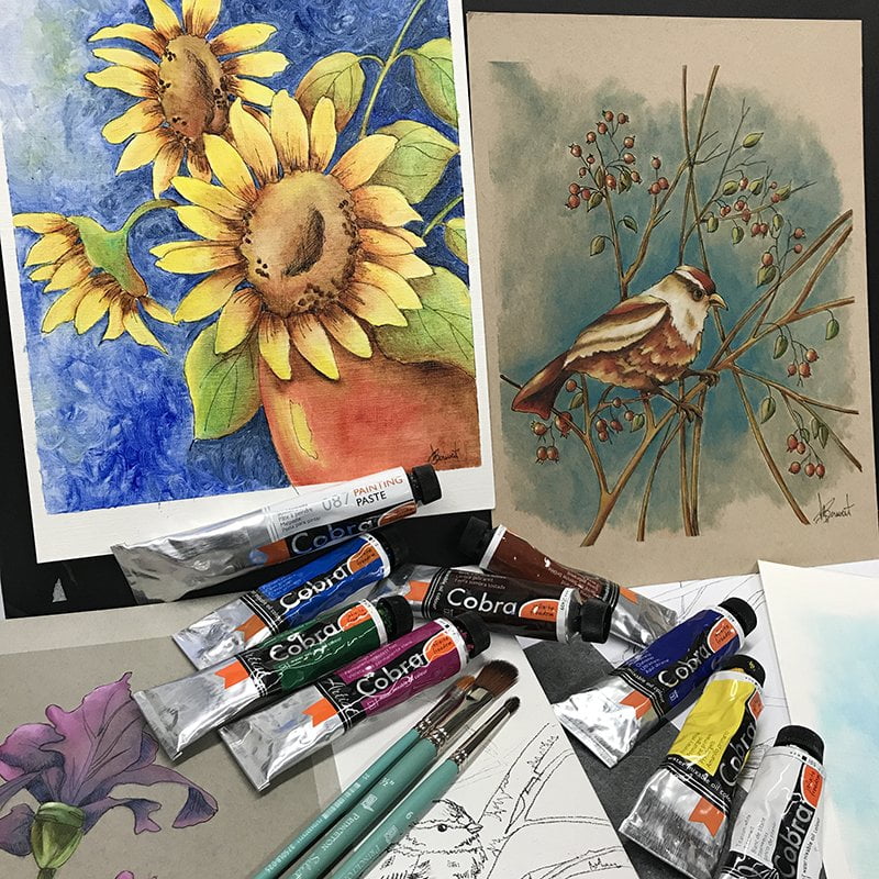 Encre et coloration à l’huile/rouging