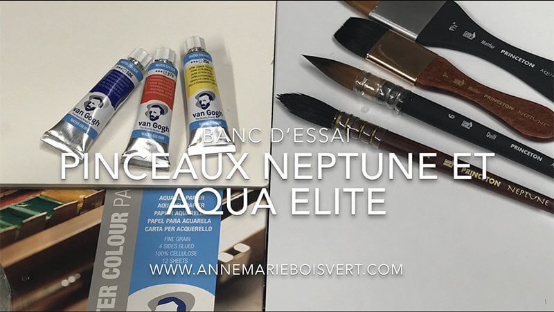Banc d&rsquo;essai, pinceaux Neptune et Aqua Elite