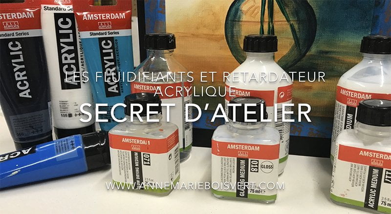 Médiums fluidifiants et retardateurs acryliques