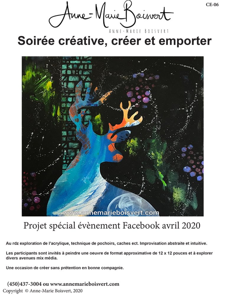 Cours peinture en direct Facebook 3 avril 2020, 19h00