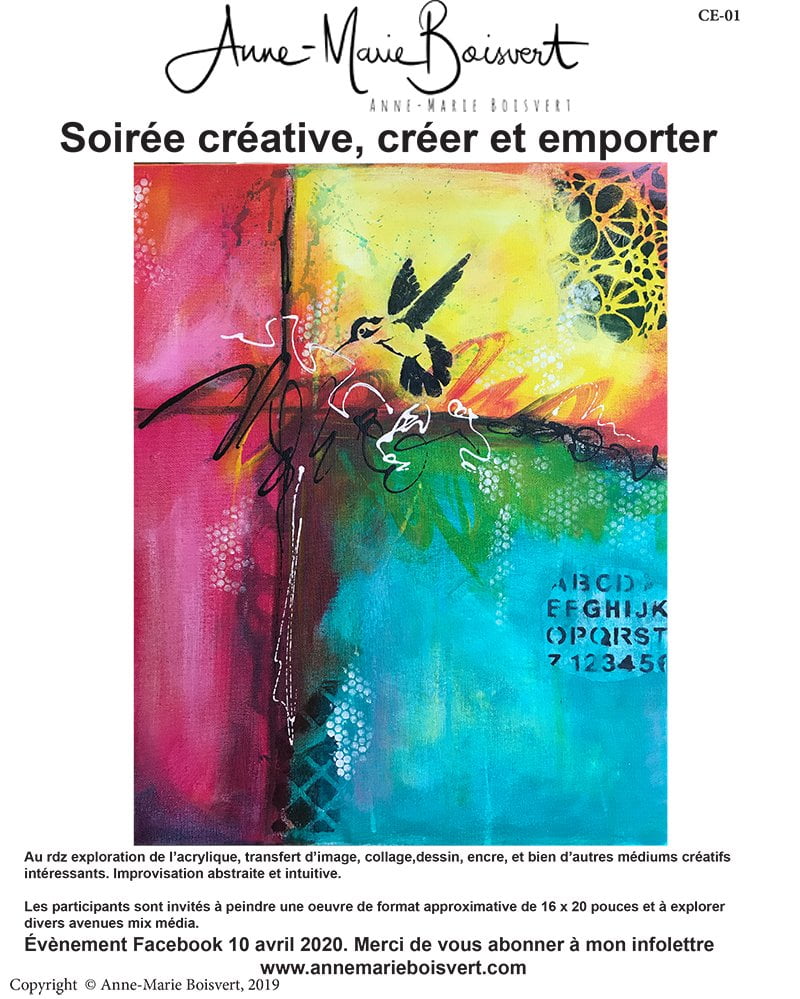 Cours peinture en direct Facebook 10 avril 2020, 19h00
