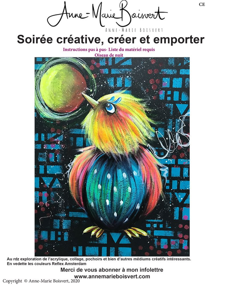 Cours peinture en direct Facebook 24 avril 2020, 19h00