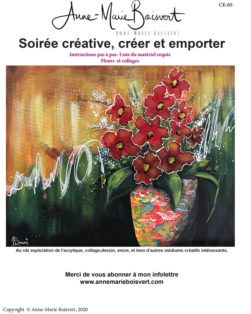 Cours peinture en direct Facebook 8 mai 2020, 19h00