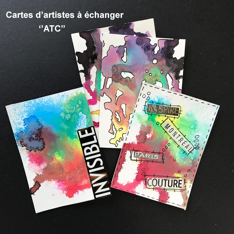 Cartes d’artistes à échanger